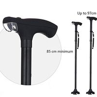 XUEME Smart Cane Stick foldble Aluminum Telescopic Trekking Pole Light and Convenient, up to 97 cm for Stability, Safety, Comfort and Convenience