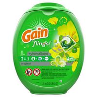 Gain Flings Laundry Detergent Pacs, Original Scent, 81 Count (2 Pack(81 Count))