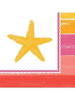 amscan Beverage Napkins mc Summer Shells