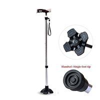 HXZXH Canes for Men and Women Fashionable Walking Cane Stick with Four Tips Prongs Self Standing Heavy Duty Adjustable Light Weight Quad Hand Crutch with T Handle Aluminum Silver
