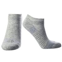 Doctor's Choice Women's Diabetic & Neuropathy Socks, No Show, Non-Binding with Aloe, Antimicrobial, Ventilation, and Seamless Toe, Single Pair, Grey/Denim, Womens Medium: Shoe Size 6-10