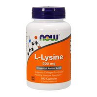 Now Foods L-Lysine 500 mg - 100 Caps 8 Pack
