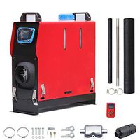 5KW 12V Detachable Diesel Air Heater All-in-One Fuel Air Parking Heater with Golden LCD Switch and English remote control for Truck Motor Boat Trailer