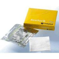 Coloplast Seasorb Alginate Dressing W/Silver 4"X4" Sterile For Highly Exudating Wound - Model 3760