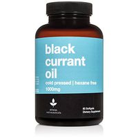 Black Currant Seed Oil 1000mg - Cold Pressed - Hexane Free - High in GLA - Supports Healthy Hair, Skin, and Nails - Assists Menstrual Cycle - Softgel Capsules Supplement