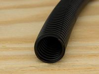 SecureTM Cable Ties 3/4 Inch Black Flexible Split Loom - 10 Foot