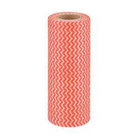 Non Woven Fabric Kitchen Disposable Cleaning Cloth Washcloth Reusable Cleaning Towels Cleaning Wipes 50 Sheets/Roll (red)
