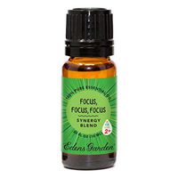 Edens Garden Focus, Focus, Focus"OK For Kids" Essential Oil Synergy Blend, 100% Pure Therapeutic Grade (Child Safe 2+, Detox & Energy), 10 ml