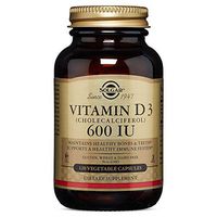 Vitamin D3 (Cholecalciferol) 15 mcg (600 IU) Vegetable Capsules - 120 Count