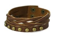 "Weave" Leather Cuff Essential Oil Bracelet- Unisex