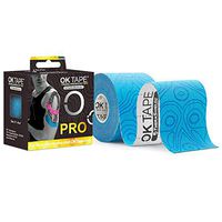 OK TAPE Pro Kinesiology Tape Roll Provide Pain Relief Muscle Sports Athletic Tape Waterproof Non-Latex Tape,Blue+Blue 2" Wide 16.4 feet Long