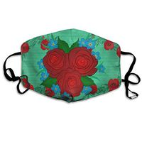 Face Mask Vintage Rose Flowers Designer Cycling Half Face Earloop Dust Mask for Girls