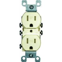Leviton GIDDS-606735 T5320 15 Amp, 125 Volt, Tamper Resistant, Duplex Receptacle, Residential Grade, Grounding, 1 Pack, Ivory
