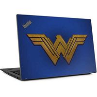 Skinit Decal Laptop Skin for Thinkpad X1 Carbon (6th Gen 2018) - Officially Licensed Warner Bros Wonder Woman Large Logo Design