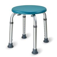 Bath Stools Aluminum Round Elderly Pregnant Women Anti-Slip Rust Adjustable Height Bathroom, Green