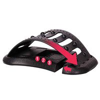 MR-L Lumbar Disc Protrusion Retractor Home Lumbar Waist Pain Lumbar Orthopedic Massage Spine Stretch Pad Lumbar Support (Color : Black)