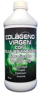 Virgin collagen with stem cells Liquid 10,000 mg - Colágeno Virgen con Celulas Madres White and Green
