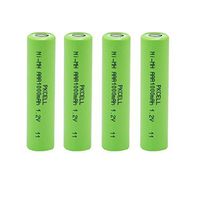 Rechargeable AAA Battery 1.2v ni-mh Battery 1000mAh Count :4Pcs (AAA 1000mAh Flat top)