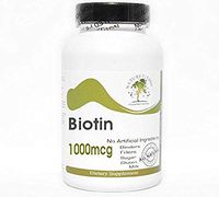 Biotin 1000mcg ~ 100 Capsules - No Additives ~ Naturetition Supplements