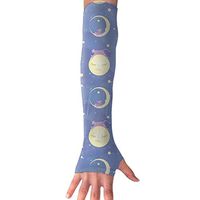 SSKYFLOWER Moon Cows Arm Sleeves, Cool Arm Sleeves UV Protection for Men Women Youth Arm Warmers for Cycling Golf Baseball Basketball Tattoo Cover Elbow Sleeves