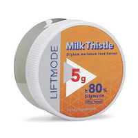 LiftMode Milk Thistle Extract Powder Supplement - Promotes Healthy Liver, Skin, Circulatory System, Natural Fat Burner | Vegetarian, Vegan, Non-GMO, Gluten Free - 5 Grams (20 Servings)