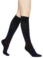 Graduated Compression Socks for Womens & Mens Polka Dot ML