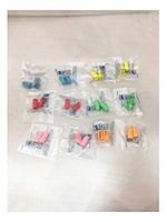 100 Packs (200 Earplugs) Ear Plugs Lot Bulk, Soft Mixed Colorful Foam Sleep Travel Noise Shooting, earplugs