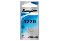 25 X Cr1220 Energizer 3 Volt Lithium Coin Cell Battery (On Card)