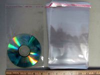 100pc Self Adhesive Resealable Clear Plastic Cellophane Poly Bag 5"x 8" (cello-I)