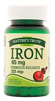 Nature's Truth Ferrous Sulfate Iron 65 mg Supplements, 120 Count by Nature's Truth
