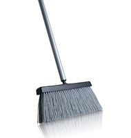 Fuller Brush Deep Reach Black Slender Complete Broom – 11” Sweeping Path - Gathers Large Debris & Fine Particles – Low Profile for Easy Reach - 48" Steel Handle