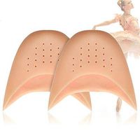 YR 1 Pair Hypoallergenic, Breathable Silicone Ballet Pointe Toe Caps Provide Extra Cushion for Toes. Use with Pointed Shoes, Ballet Shoes, Heels or Any Shoes. Supple Toe Protection and Comfort.