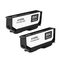 Amsahr E-T4100XL Epson Expression T410XL020 Xp-630 830 Remanufactured Replacement Ink Cartridges with Two Black Cartridges Ink