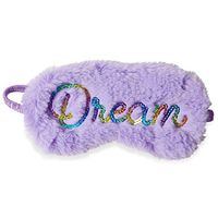 Fuzzy Faux Fur" Dream" Sleep Mask - Plush Sleeping Eye Cover for Women Girls - Perfect for Home and Travel by Tri-Coastal Design