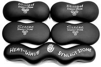 CORE (Original Matte Black)(Set of 5) Synergy Stone Hot Stone Massage Tools - Pro Kit for Full Body Massage - Relaxing and Therapeutic Deep Heat - Free YouTube Training Videos