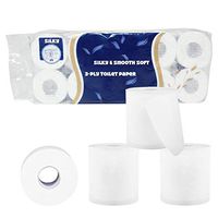 Toilet Tissue Paper, Silky & Smooth Soft Professional Series Premium 3-Ply Toilet Paper, Home Kitchen Degradable Toilet Tissue, Soft, Strong and Highly Absorbent Roll Paper, 6/10 Roll