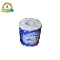 4PCS Home Bath Toilet Paper, Daily Necessities Tissue, Toilet Paper Table Kitchen Paper Towel Toilet Roll Paper Supplies Wedding Tissue Napkin Party Supplies Home Family Cafe Shop Restaurant (Blue)