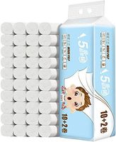 White Toilet Paper 5-Ply Paper Towels Tissue Soft, strong absorbent household toilet paper(12 Rolls)