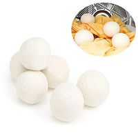 Dryer Balls - Natural Fabric Softener, Anti-Static, Reusable,Large Dry Ball is The Better Alternatives to Plastic Balls, 6 Count