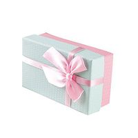 Drasawee Portable Basket Shape Gift Box for Christmas Festival Special Occassions Pink 7X4.5X2.6"