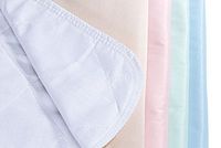 Head 2 Toe Pack of 4 Large Washable Twill Underpads, 30"x36" for use with Incontinence, Reusable pet Pads, Reusable Bed Pads, Great for Dogs, Cats, and Bunny … - 4 Pack - Blue, Green, Tan and Pink -