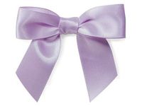 6ct. Pre-Tied Lavender 3" Satin Gift Bows Wire Ties Ready-to-Use 7/8" Ribbon nfLG -1364