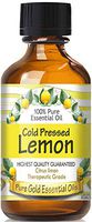 Pure Gold Cold Pressed Lemon Essential Oil, 100% Natural & Undiluted, 60ml