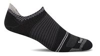 Sockwell Men's Pacer Ultra Light Micro with Firm Run Support Socks, Black, Medium/Large