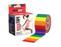 RockTape Original 2-Inch Water-Resistant Kinesiology Tape, 16.4-Foot Continuous Roll, Rainbow