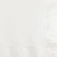 Club Pack of 1200 Premium 2-Ply Classic Dove White Disposable Beverage Napkins 5"
