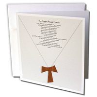 3dRose Set of 12 Greeting Cards, The prayer of Saint Francis (gc_110053_2)