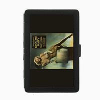 Perfection In Style Black Color Metal Cigarette Case D-159 Kiss Me Baby Taffy