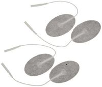 3B Scientific W63212 Comfort-Stim Elite White Spunlace Electrodes, 2.5" Length x 1.5" Width