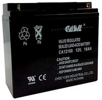 Casil 12v 18ah AGM Sealed Lead Acid Battery with Nuts and Bolts by Inovel Power